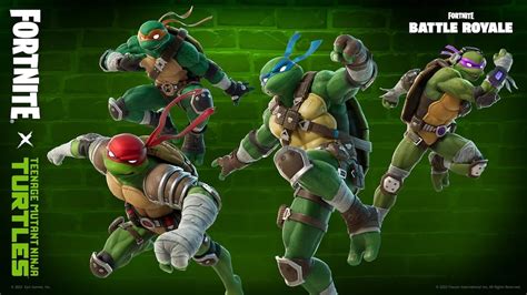 ninja turtles fortnite wallpaper